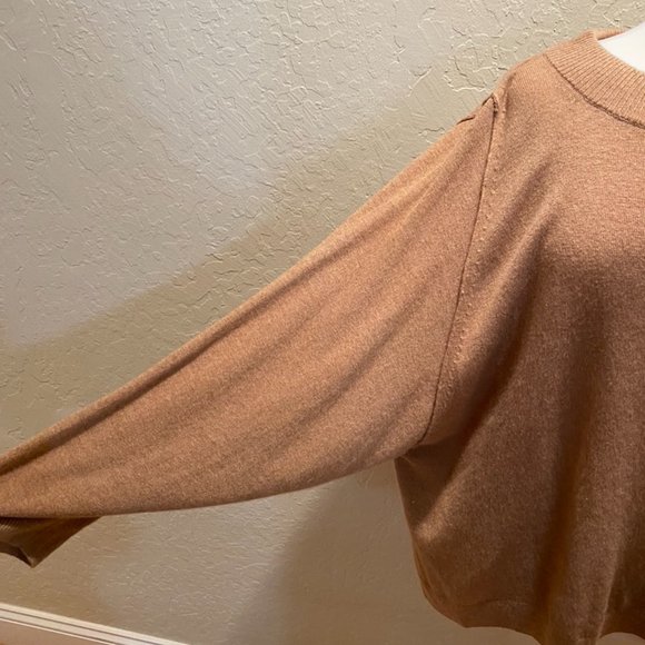 J Crew camel crew neck sweater XL - Picture 3 of 6